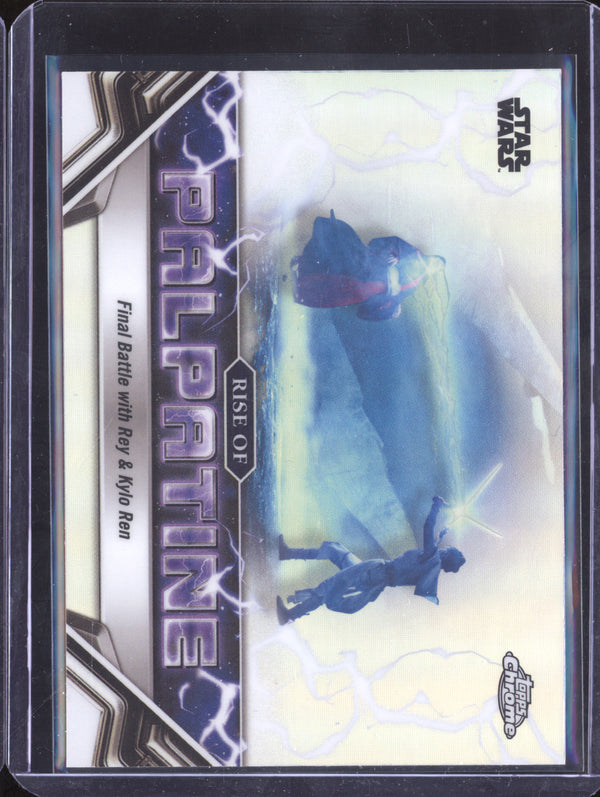 Final Battle with Rey & Kylo Ren 2024 Topps Star Wars Chrome Rise of Palpatine