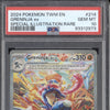 Greninja ex Pokemon Twilight Masquerade 214/167 Special Illustration Rare PSA 10