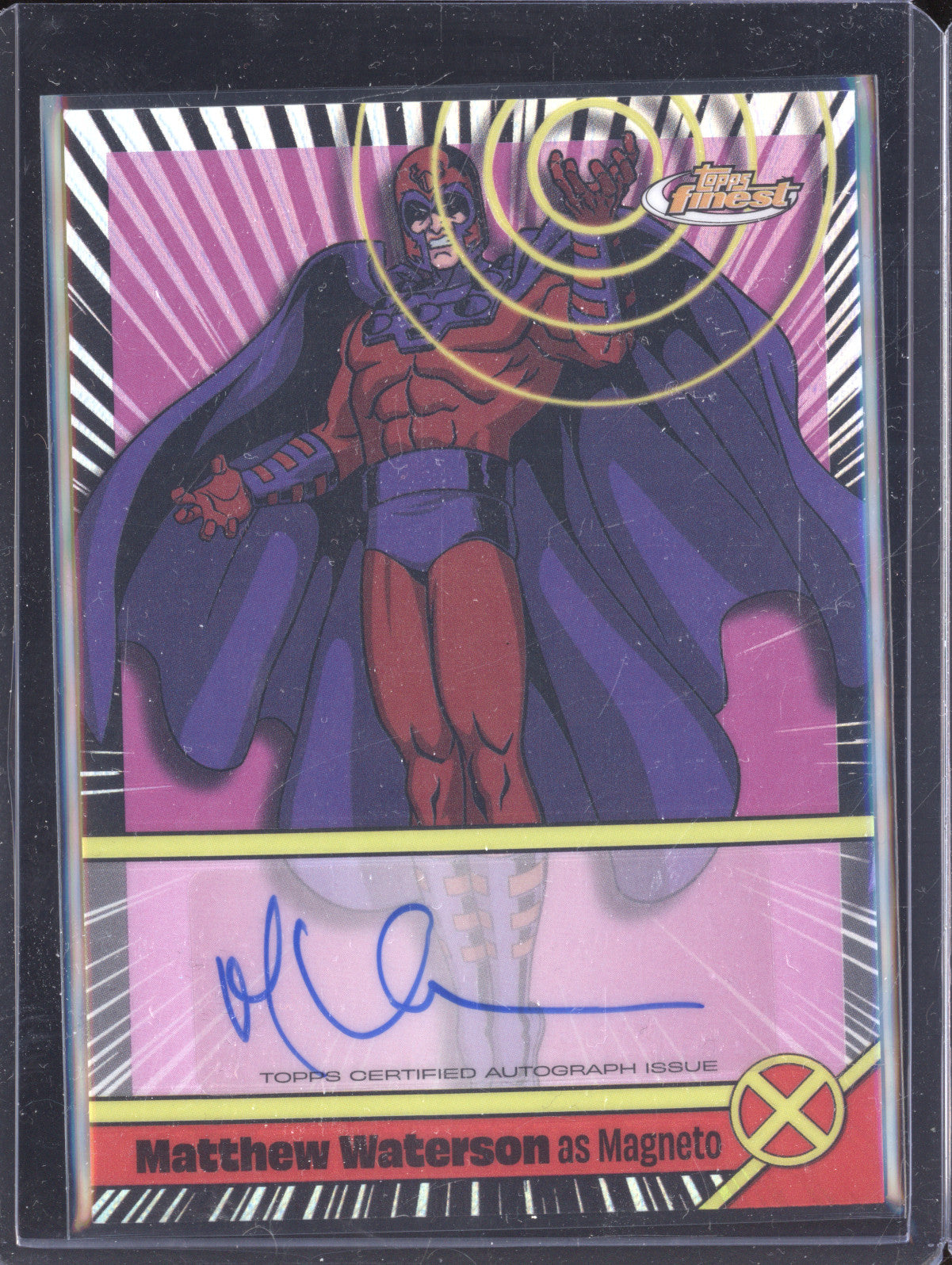 Magneto 2025 Topps Finest X-Men 97 VA-MW Voice Actor Auto