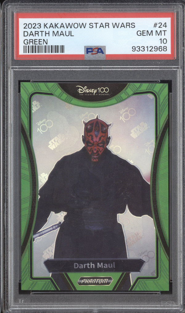 Darth Maul Kakawow Star Wars PS-IGR-24 Green 7/20 PSA 10