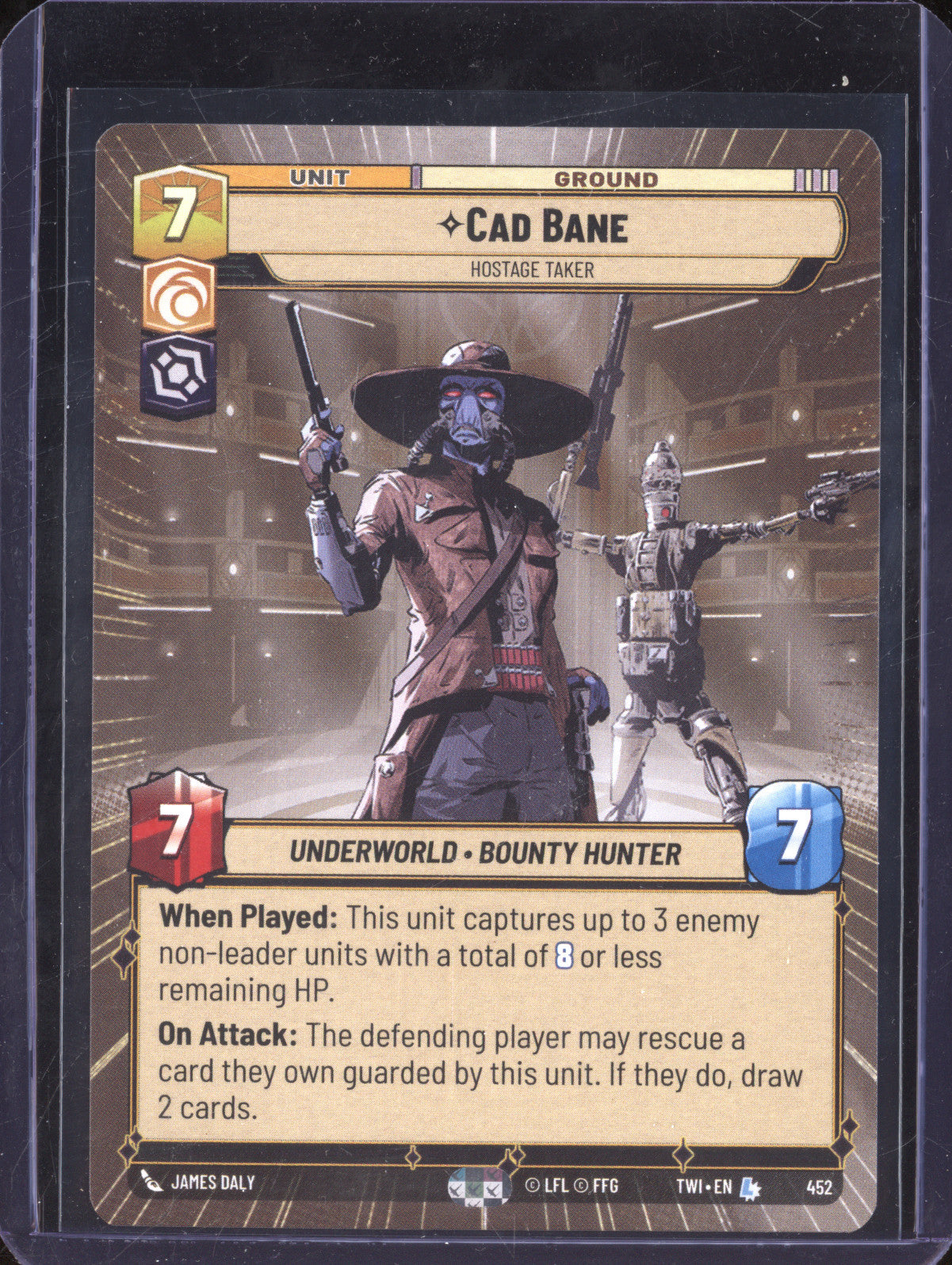 Cad Bane 2024 Star Wars Unlimited Twilight of the Republic 452 Hyperspace