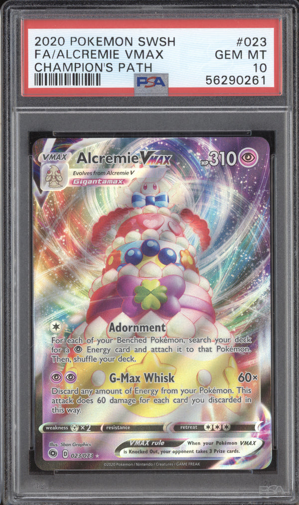 Alcremie VMax 2020 Pokemon Champion's Path 23/73 VMax PSA 10