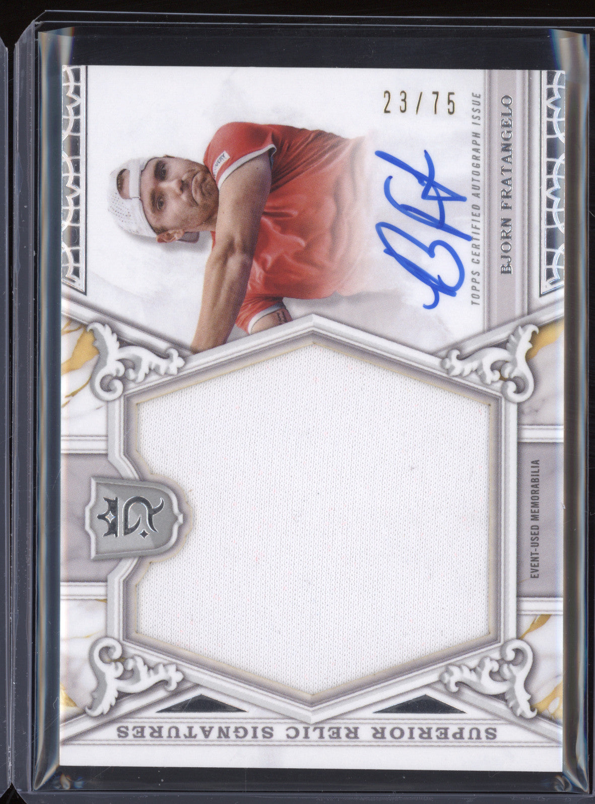 Bjorn Fratangelo 2024 Topps Royalty Tennis SRS-BF Superior Relic Auto Blue 23/75