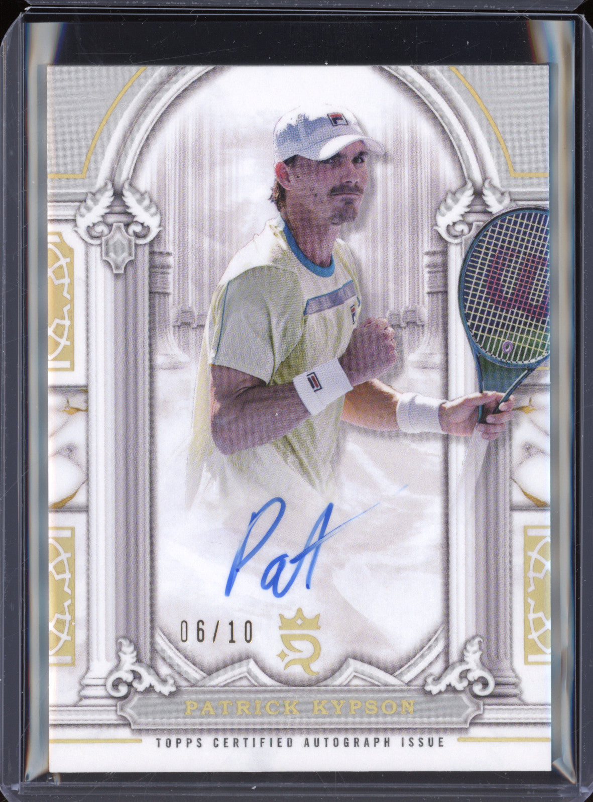 Patrick Kypson 2024 Topps Royalty Tennis II-PKN Imperial Ink Gold Auto 6/10