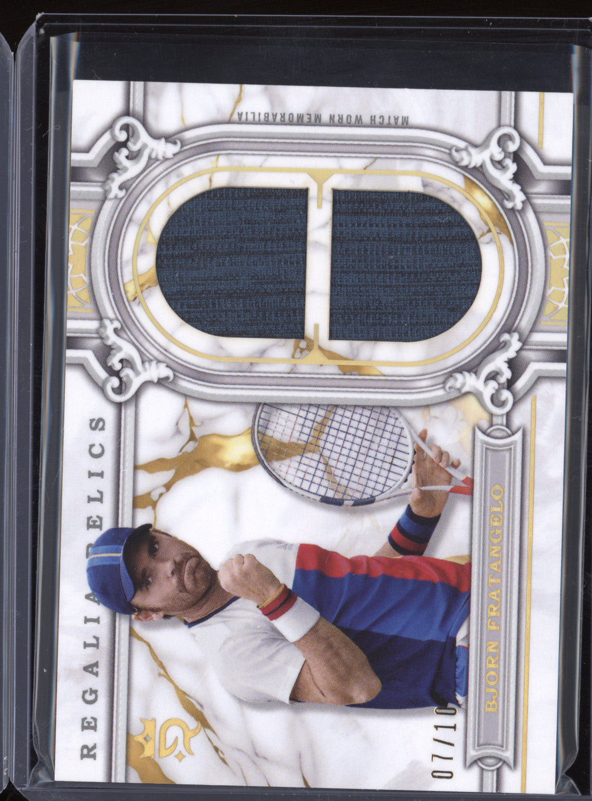 Bjorn Fratangelo 2024 Topps Royalty Tennis RER-BF Regalia Relics Gold 7/10