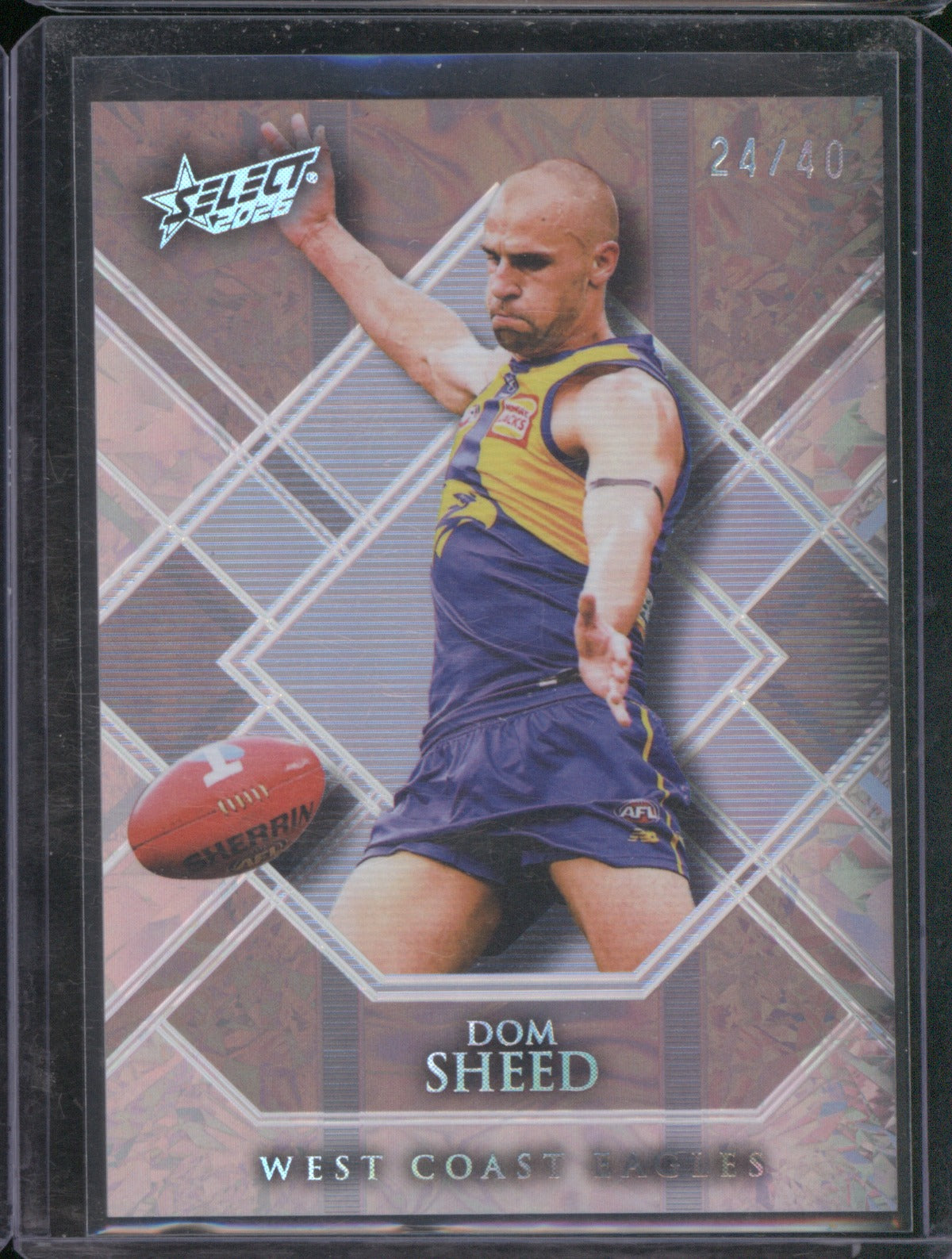 Dom Sheed 2026 AFL Select Footy Stars SB43 Silver Blend Refractor /40