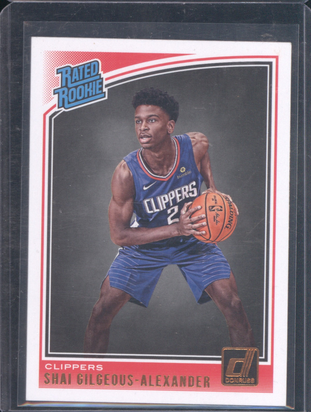 Shai Gilgeous-Alexander 2018 Panini Donruss 162 Rated Rookie RC