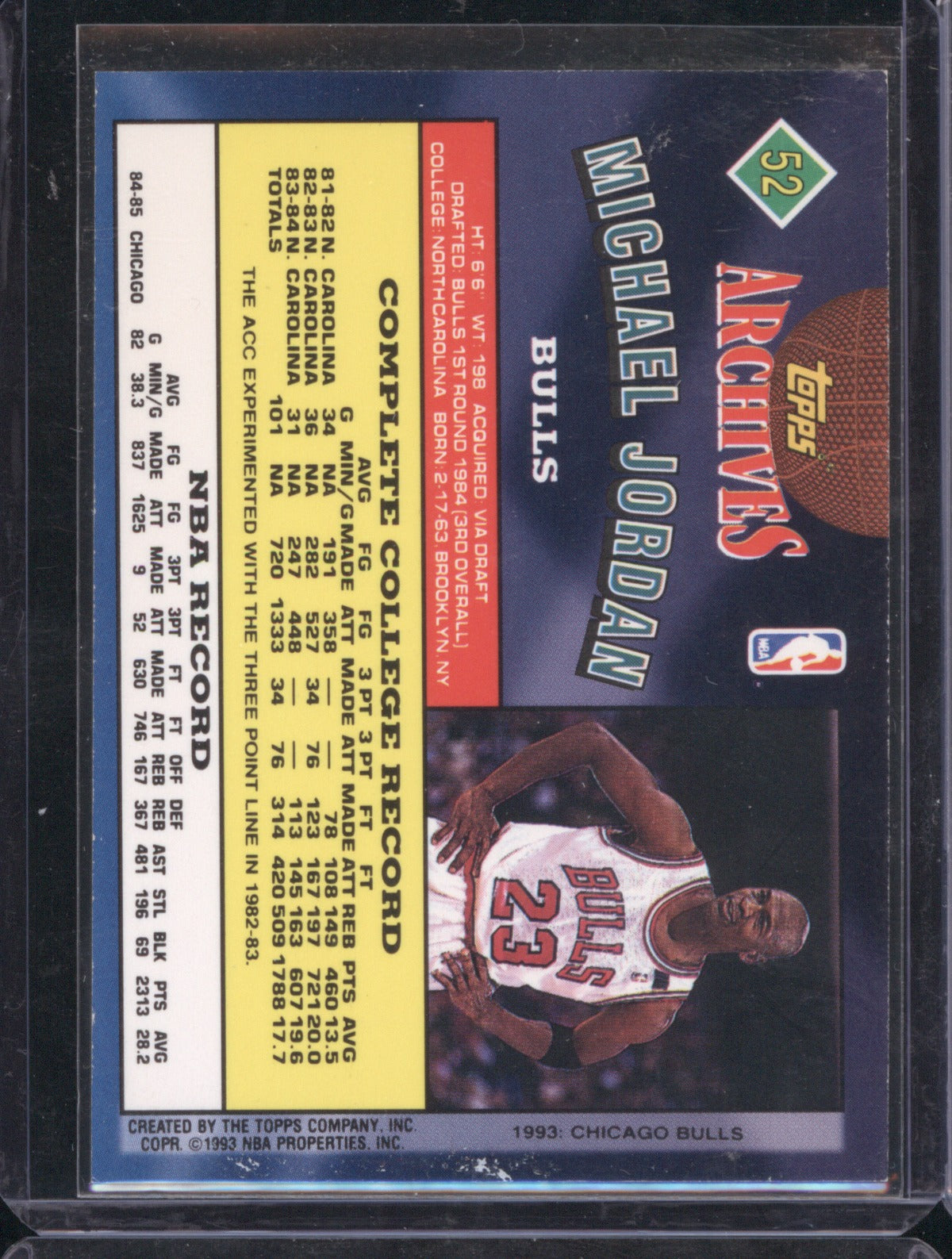 Michael Jordan 1992-93 Topps Archives #52