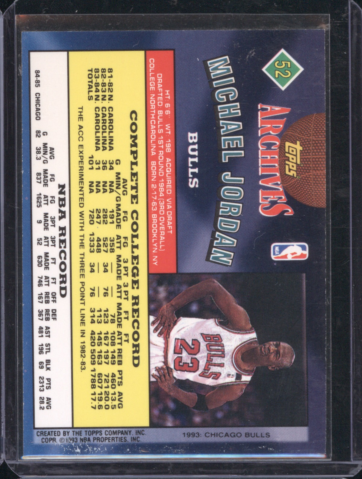 Michael Jordan 1992-93 Topps Archives #52