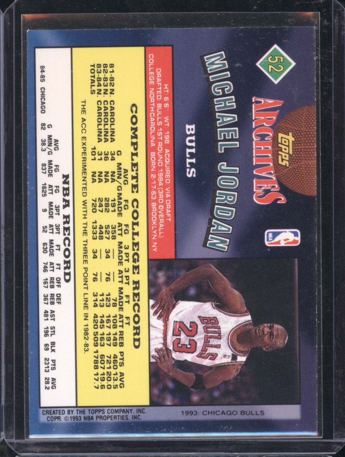 Michael Jordan 1992-93 Topps Archives #52