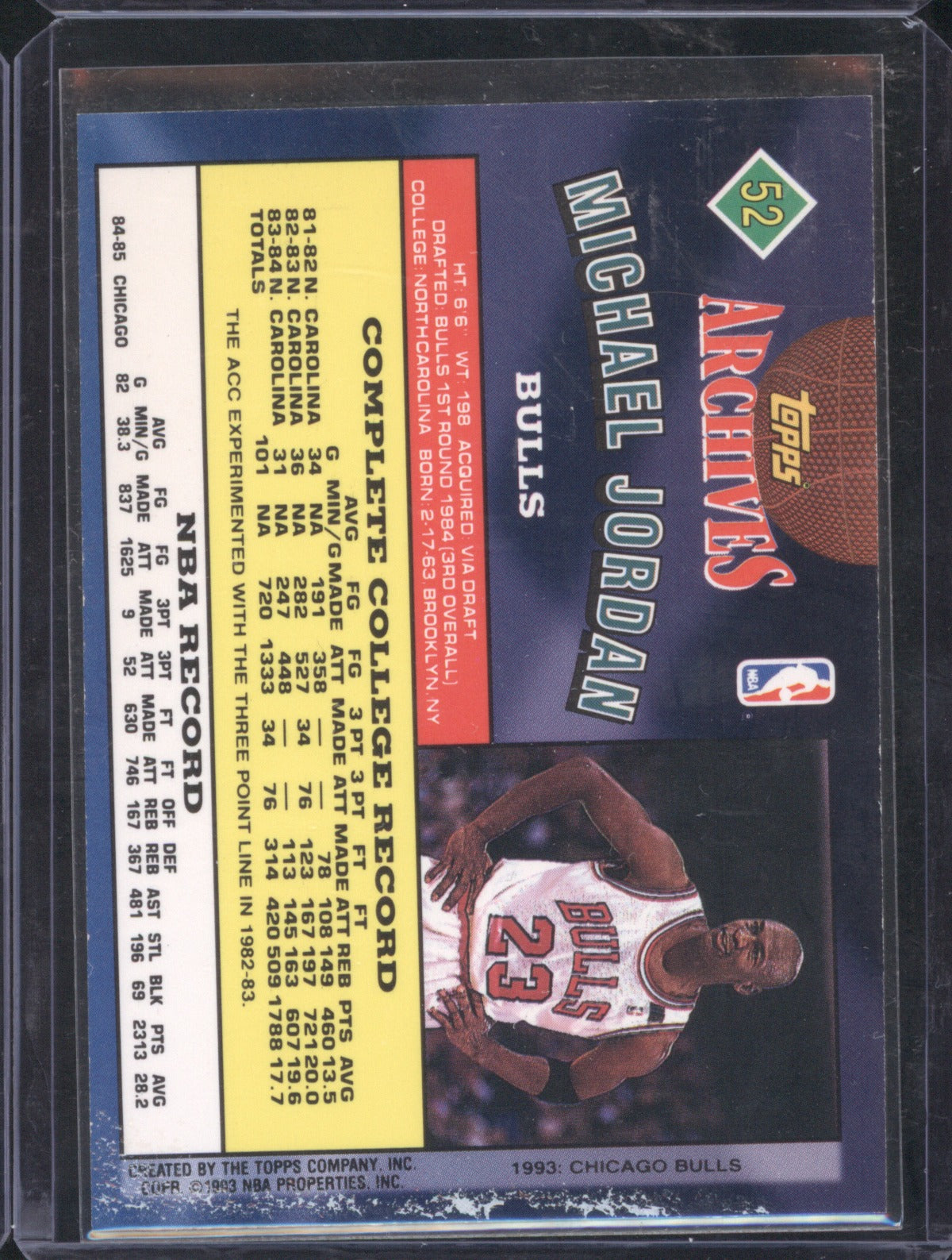 Michael Jordan 1992-93 Topps Archives #52