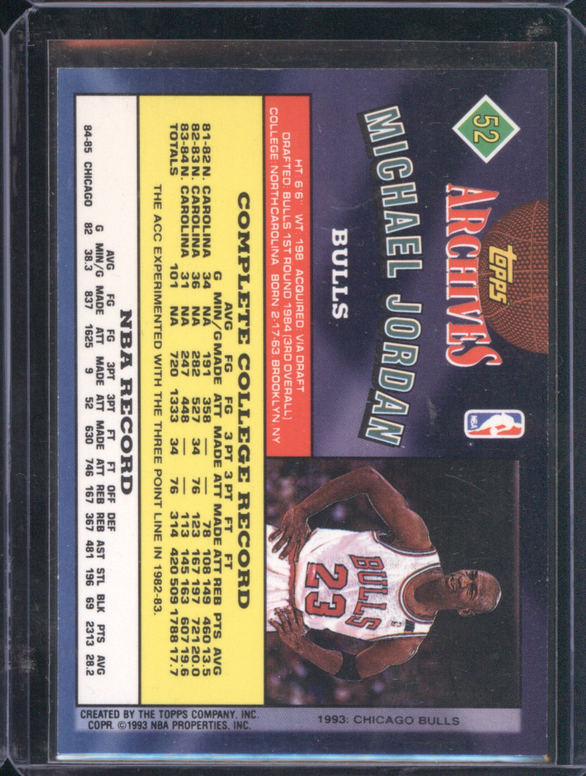 Michael Jordan 1992-93 Topps Archives #52