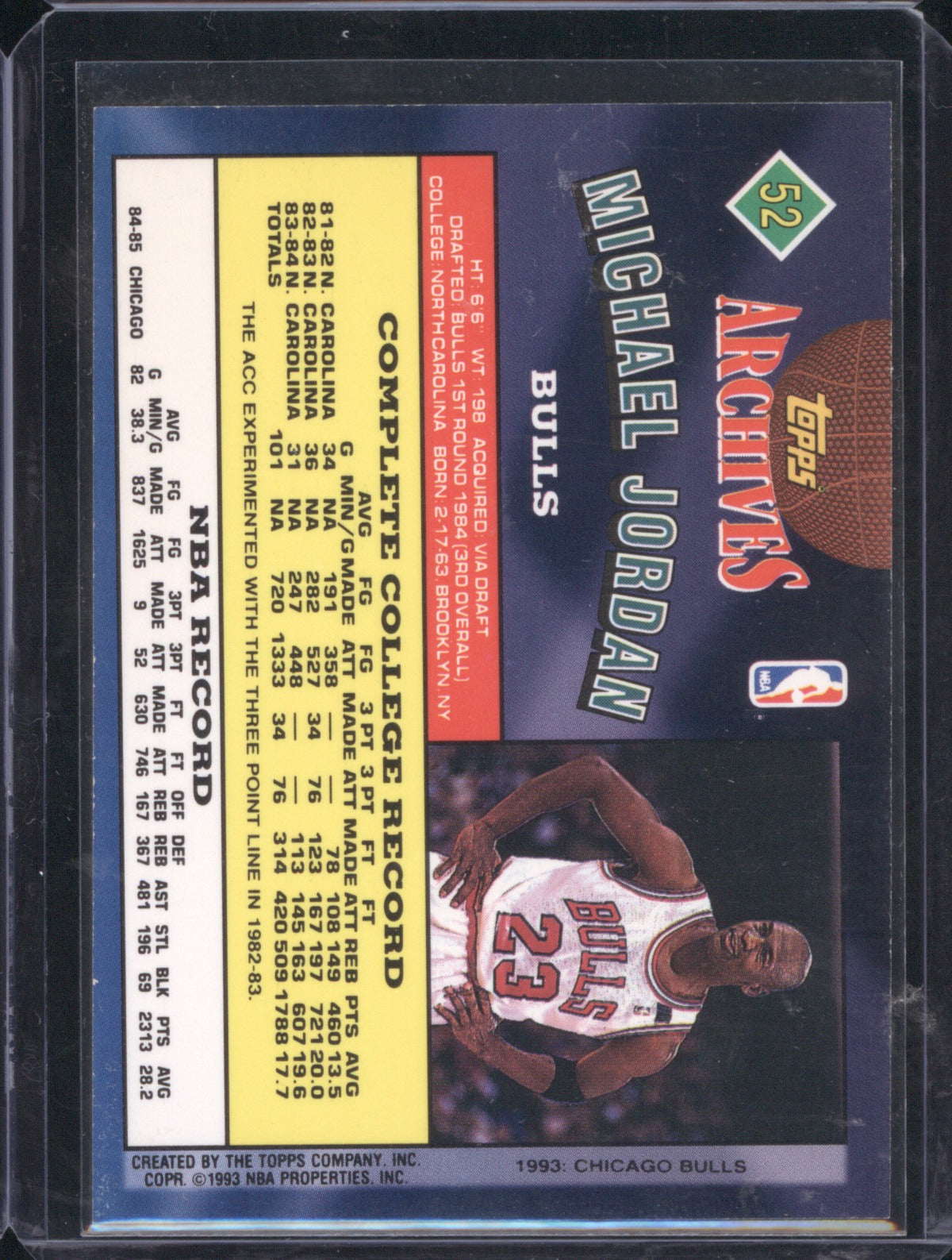 Michael Jordan 1992-93 Topps Archives #52