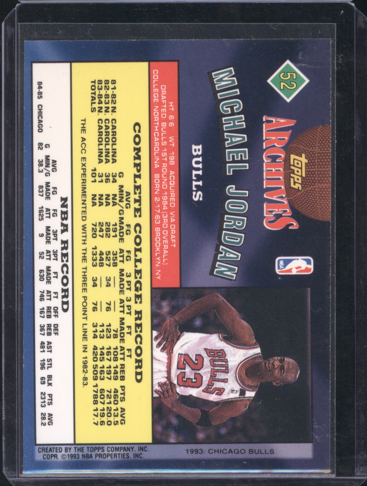 Michael Jordan 1992-93 Topps Archives #52