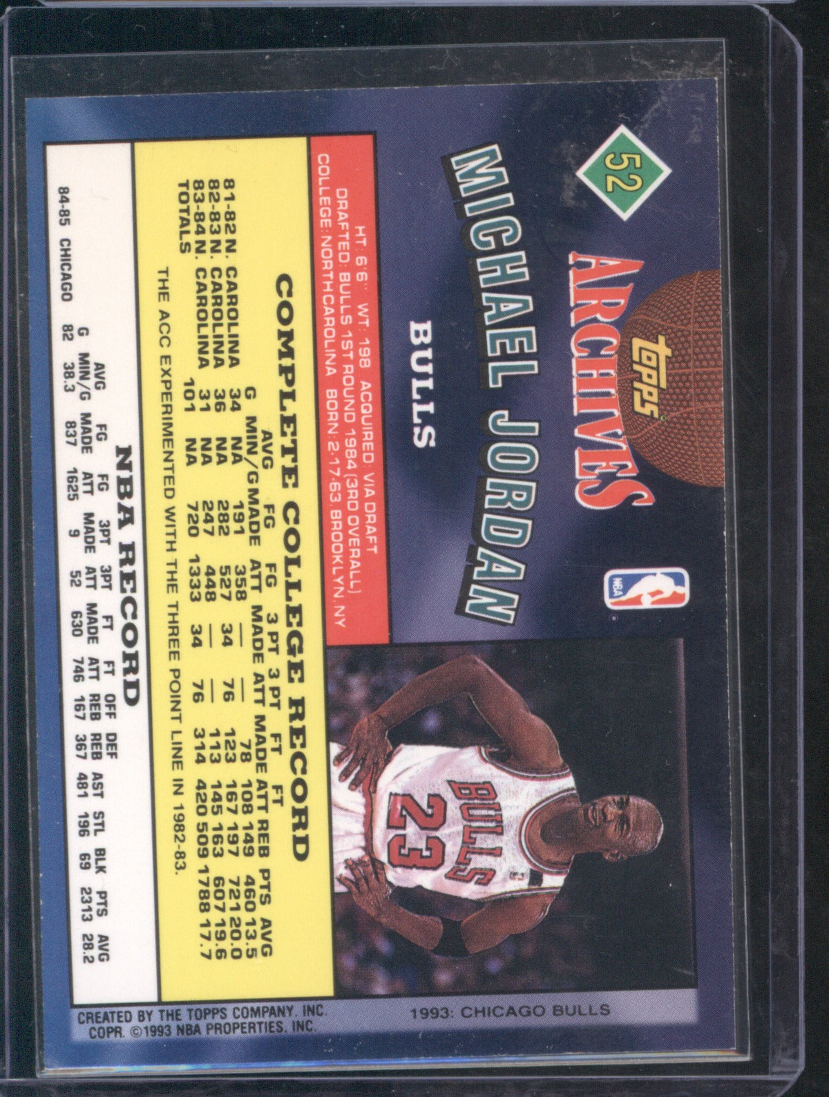 Michael Jordan 1992-93 Topps Archives #52