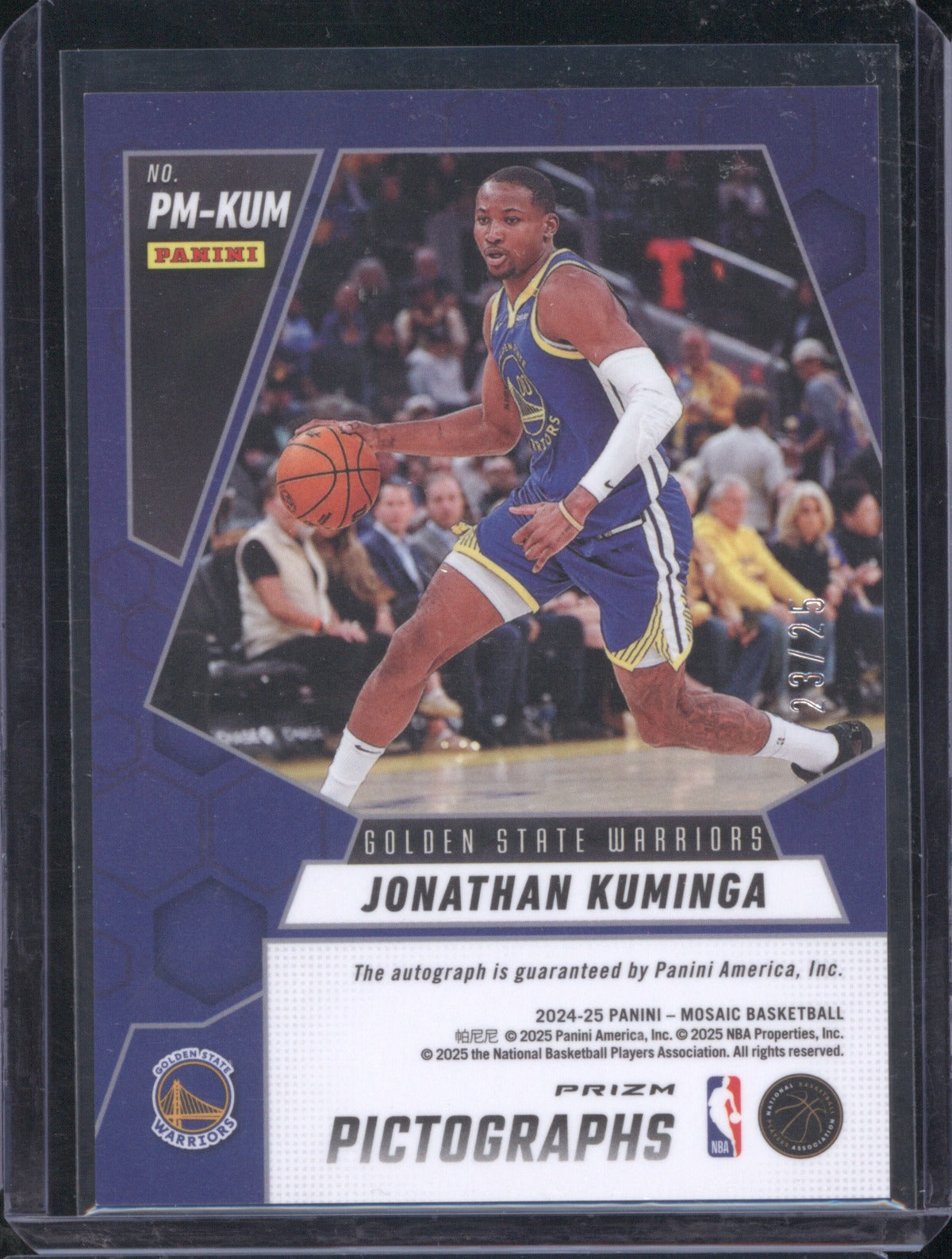 Jonathan Kuminga 2024 Panini Mosaic #PM-KUM Pictographs