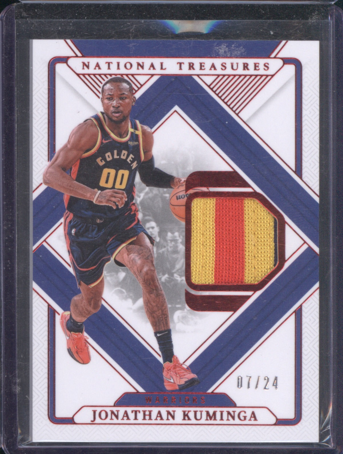 Jonathan Kuminga 2024 Panini National Treasures TT-JON Red /24