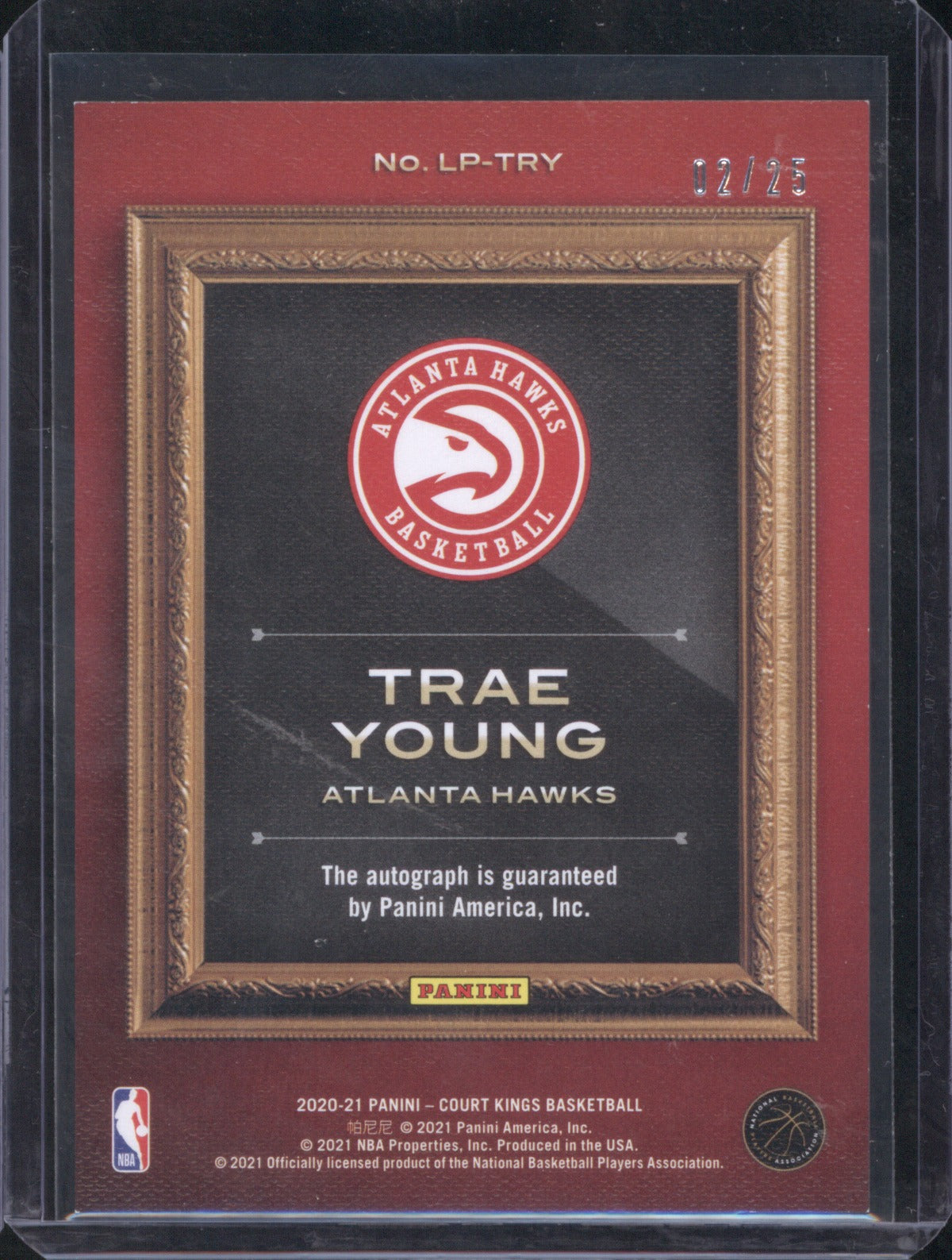 Trae Young 2020 Panini Court Kings LP-TRY Legacy Portraits /49