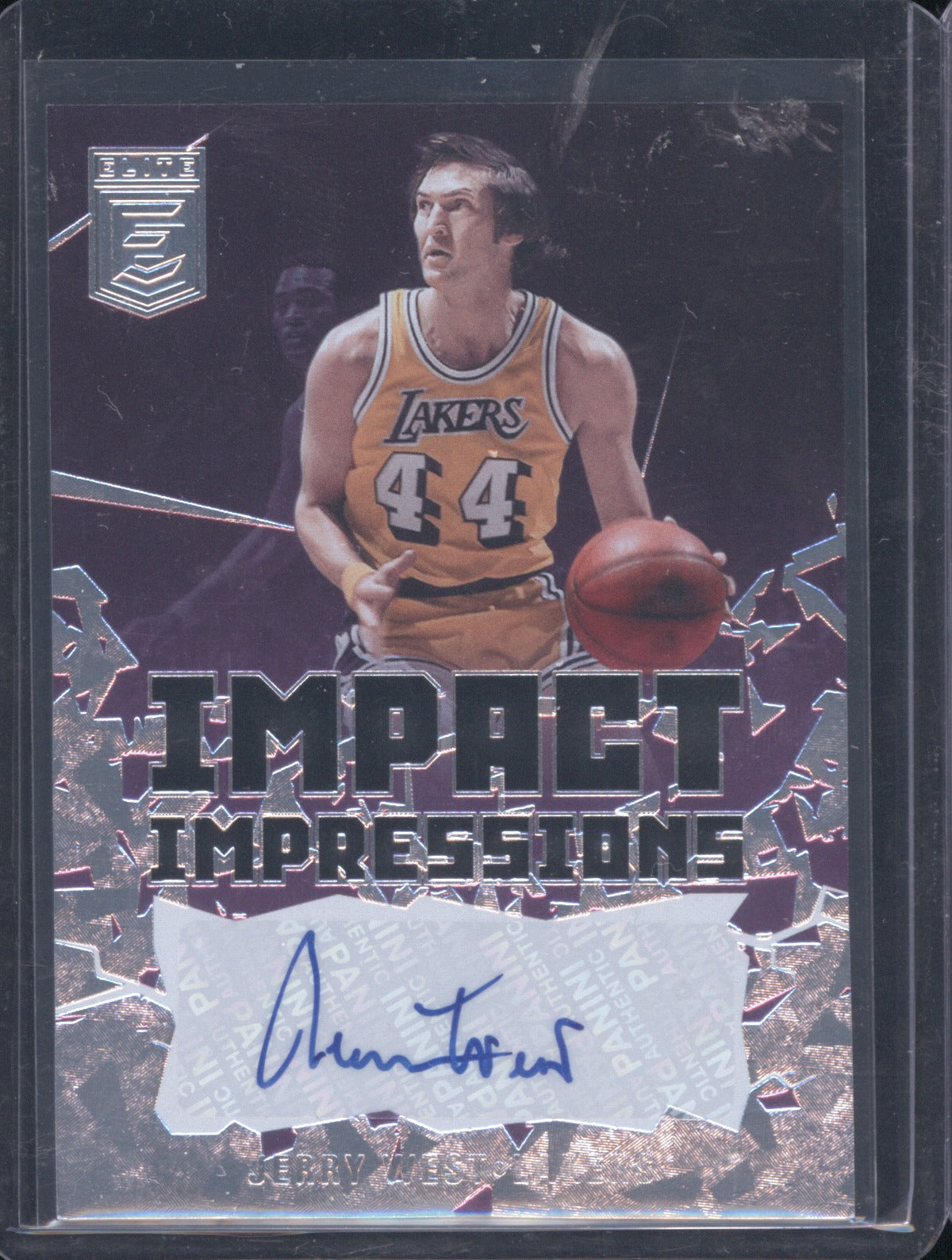 2021 Panini Donruss Elite Jerry West Impact Impressions Auto