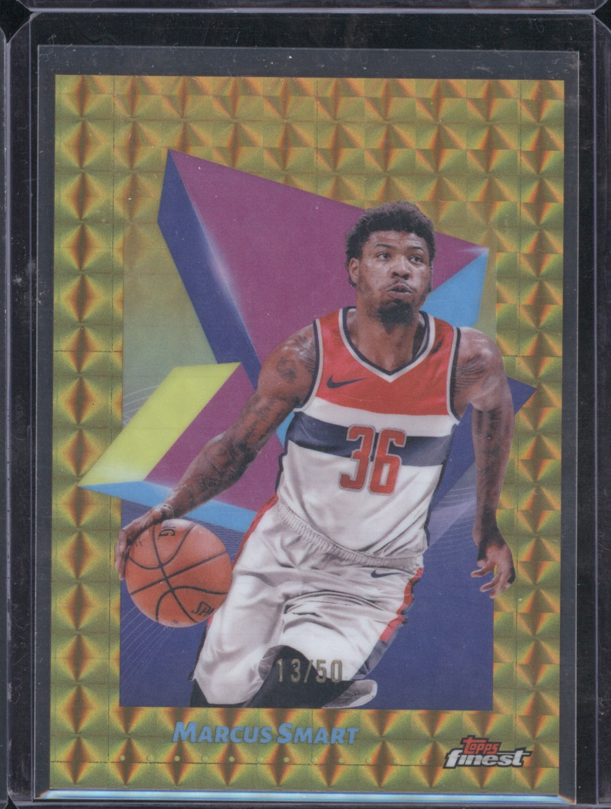 Marcus Smart 2024 Topps Finest /50 Gold Geometric
