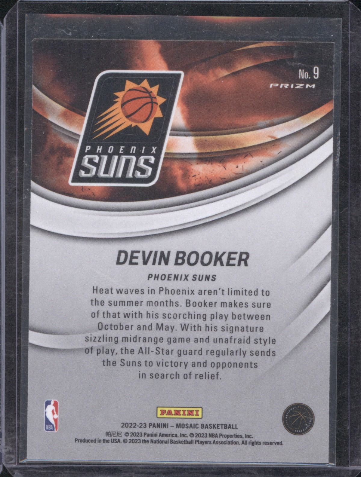 2022 Panini Mosaic Devin Booker 9 Storm Chasers