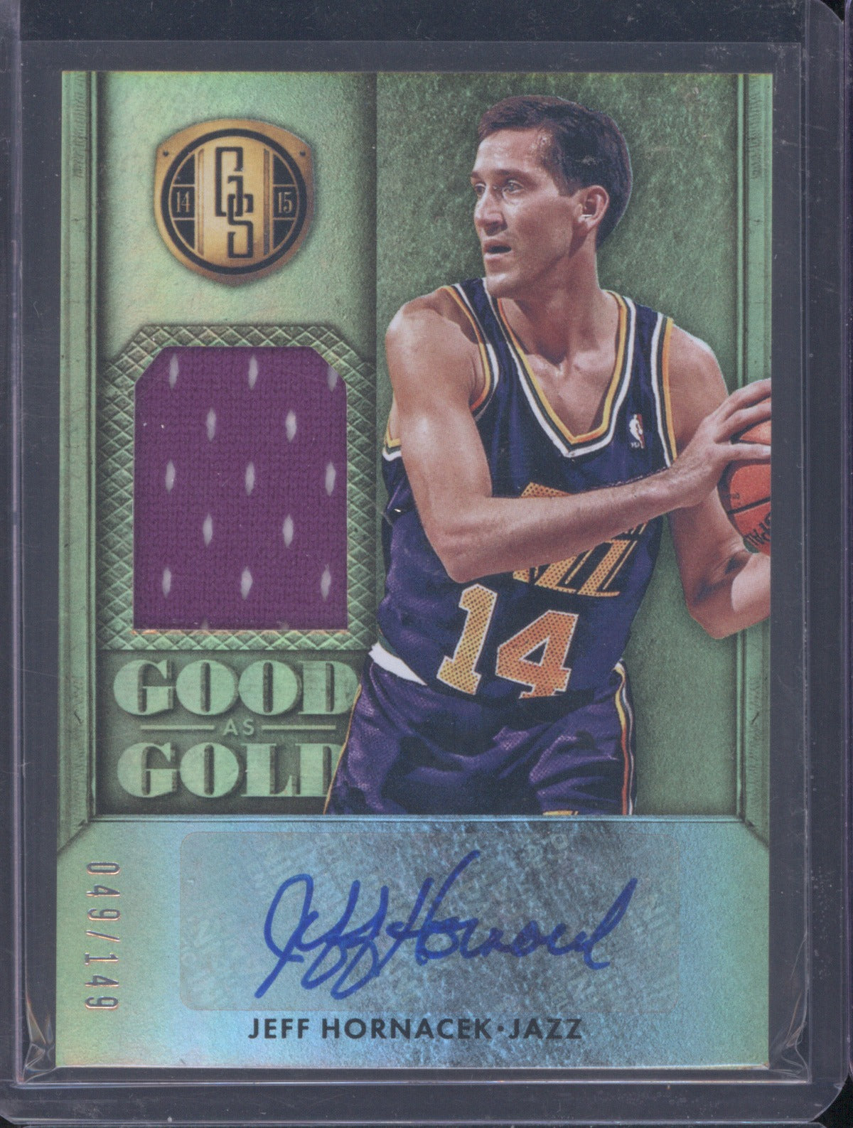 2014 Panini Gold Standard Jeff Hornacek Patch Auto 49/149