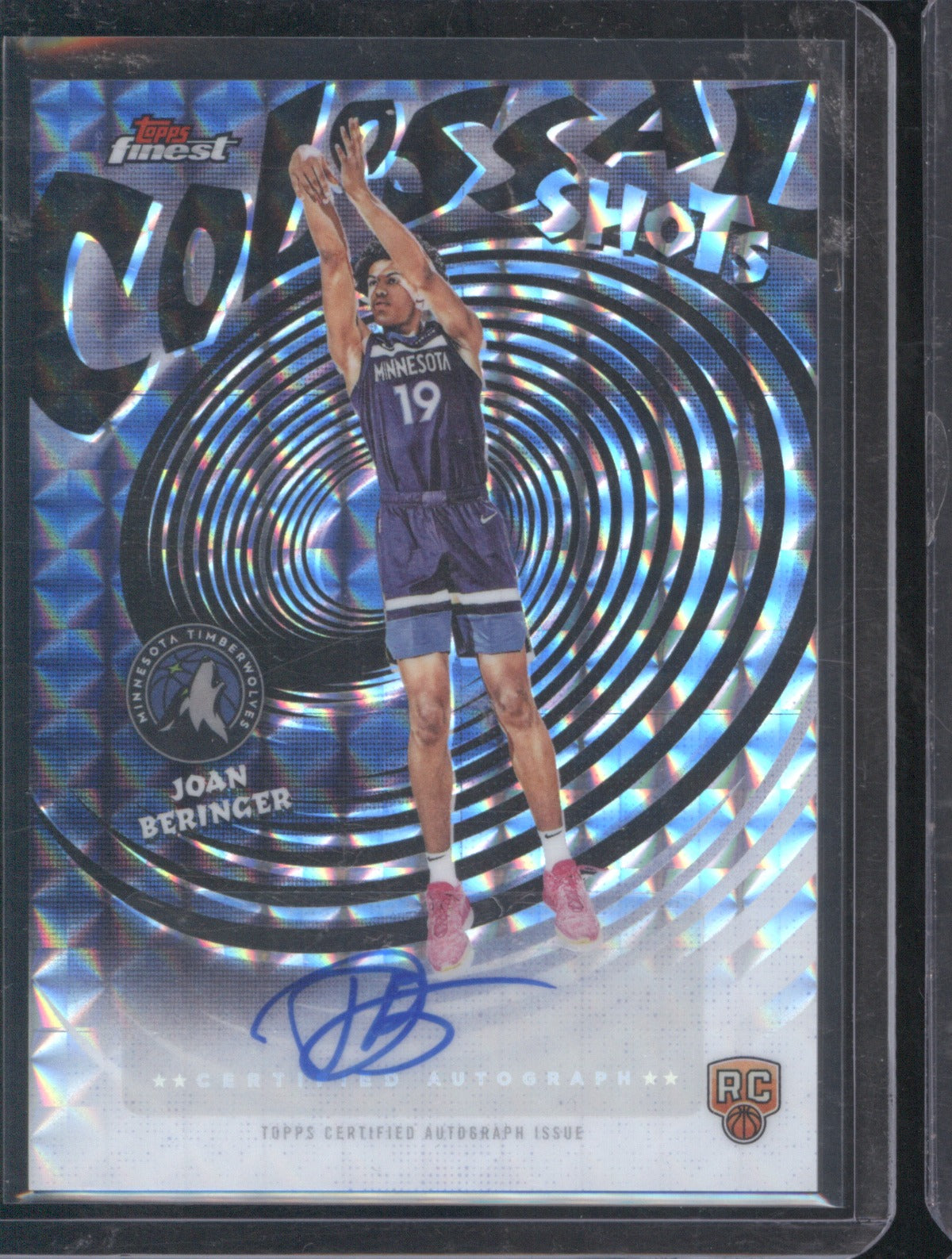 2025 Topps Finest Joan Beringer Colossal Shots Auto Geometric