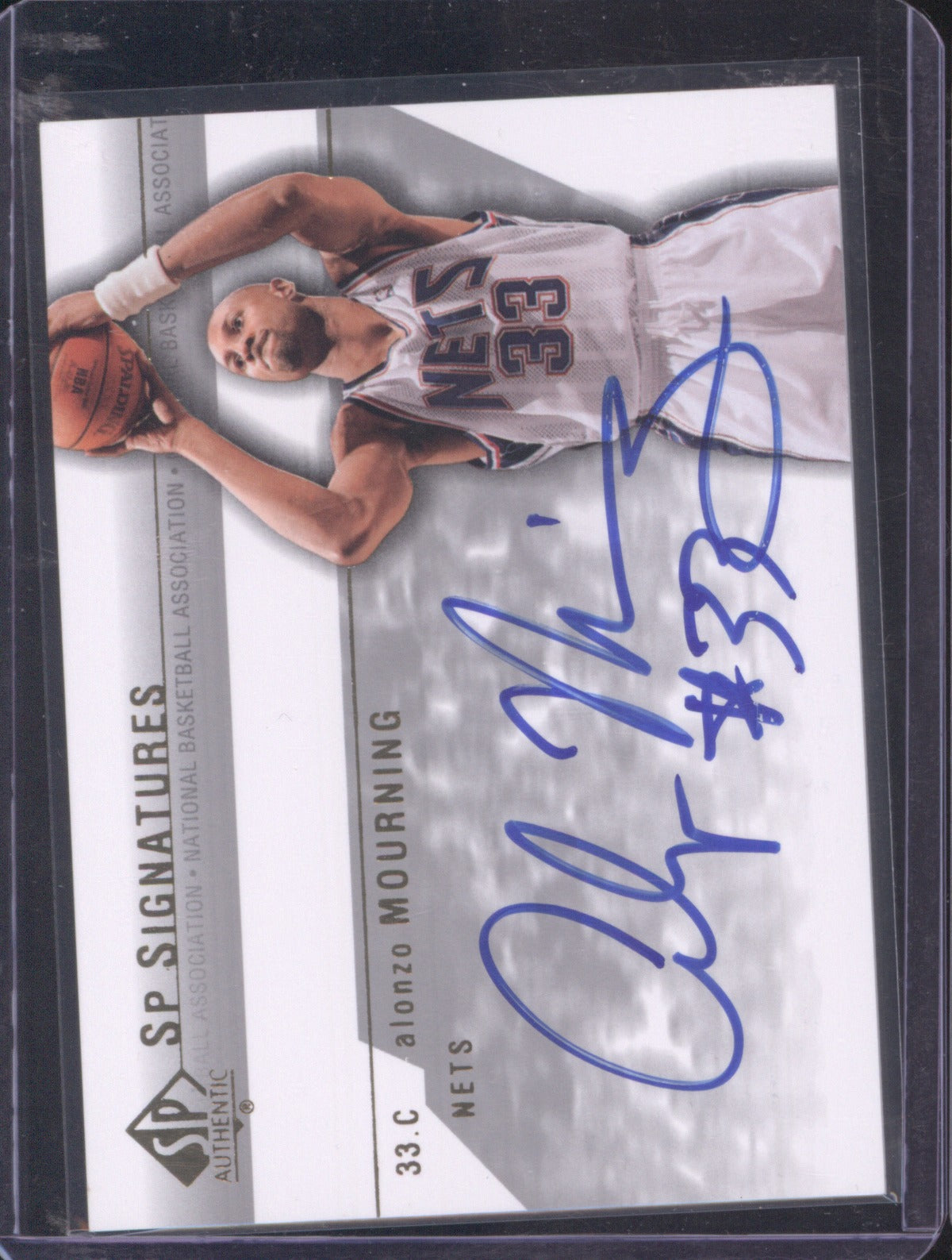2003 Upper Deck SP Authentic Alonzo Mourning Auto