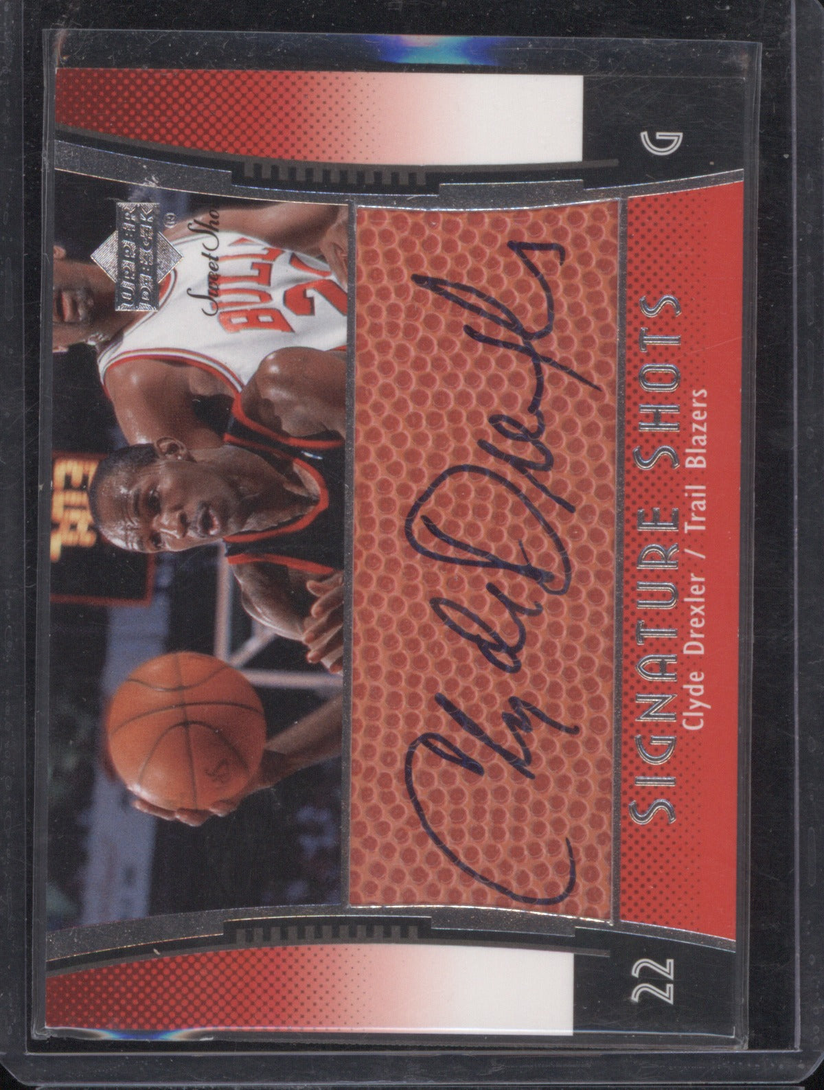 2004 Upper Deck Sweet Shot Clyde Drexler Auto