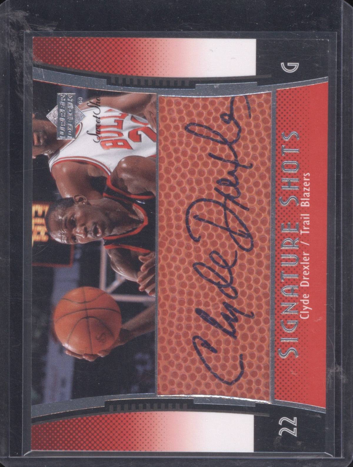 2004 Upper Deck Sweet Shot Clyde Drexler Auto
