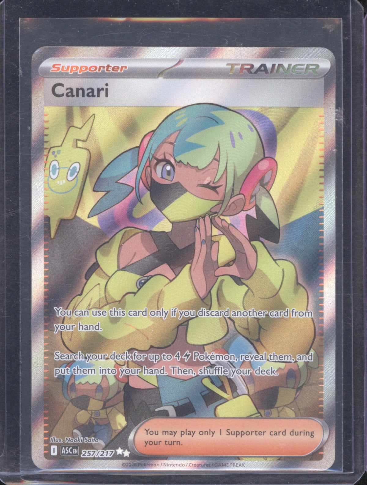 Canari 2026 Pokémon Ascended Heroes 257/217 Full Art