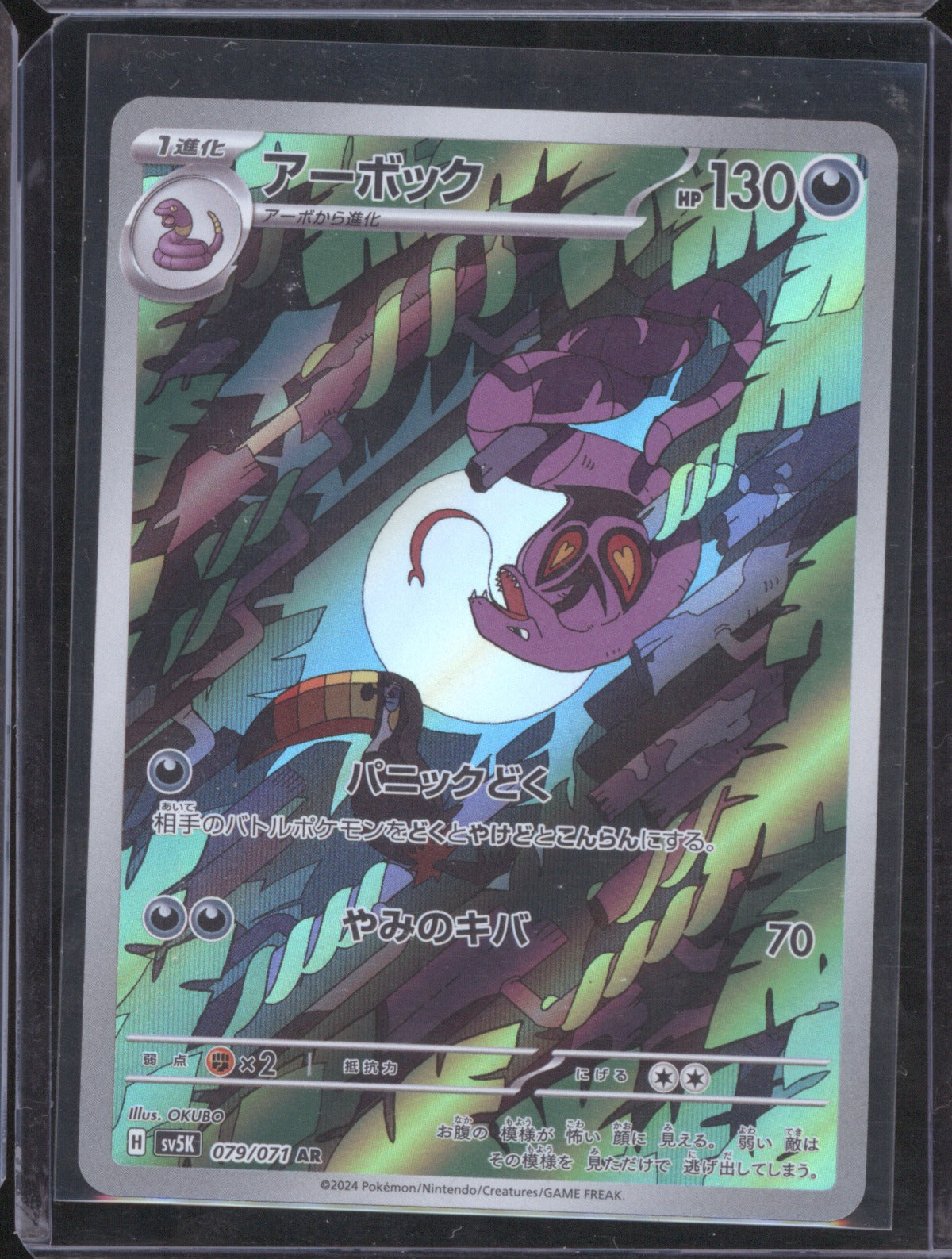 Arbok 2024 Pokémon sv5K 079/071 Wild Force AR
