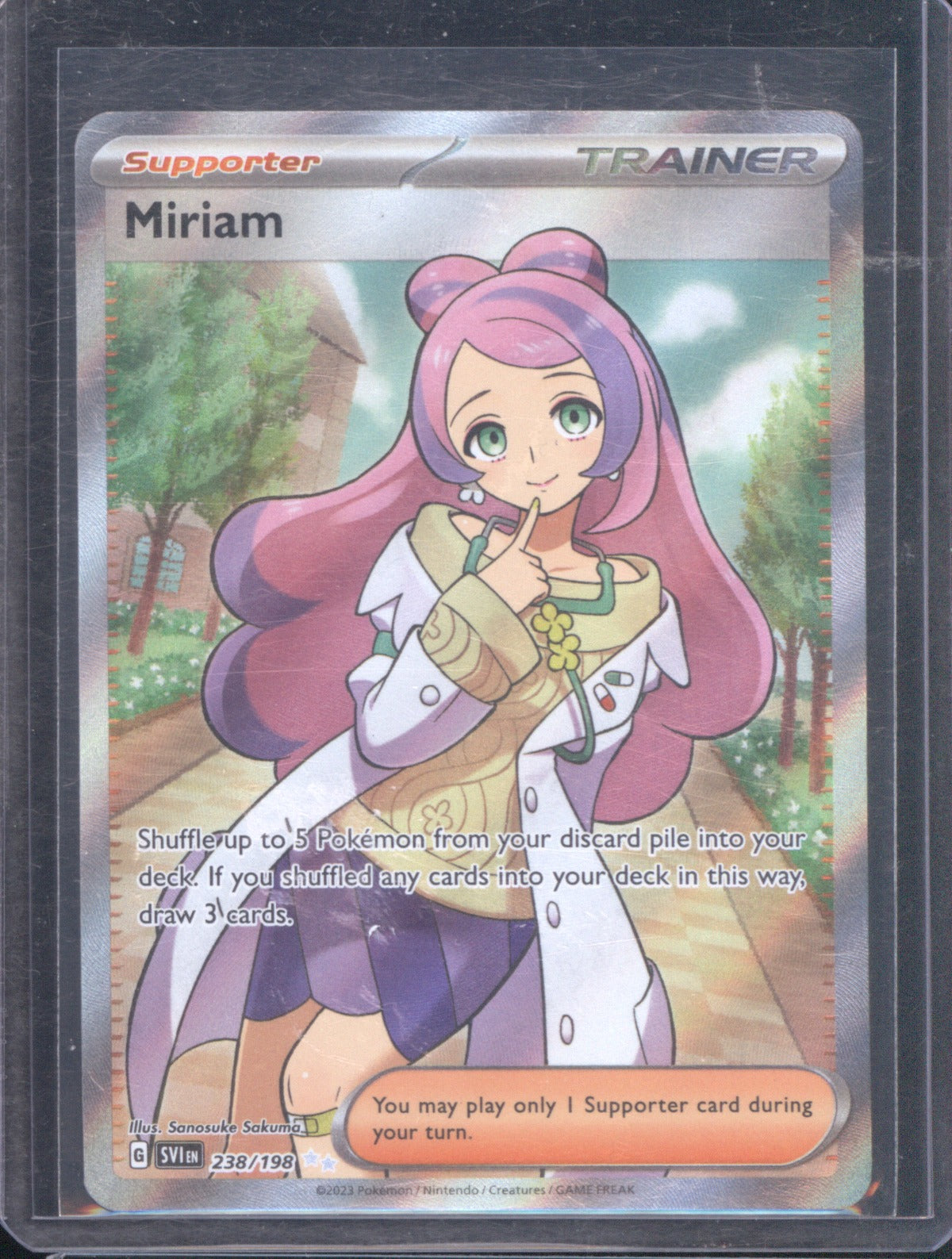 Miriam 2023 Pokémon Scarlet & Violet Base Set 238/198 Ultra Rare Holo