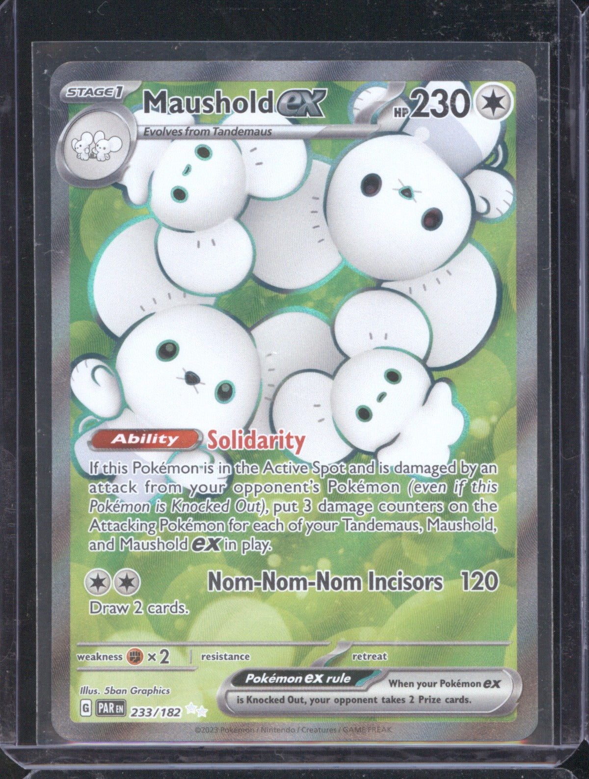 Maushold ex 2023 Pokemon Paradox Rift 233/182 Paradox Rift