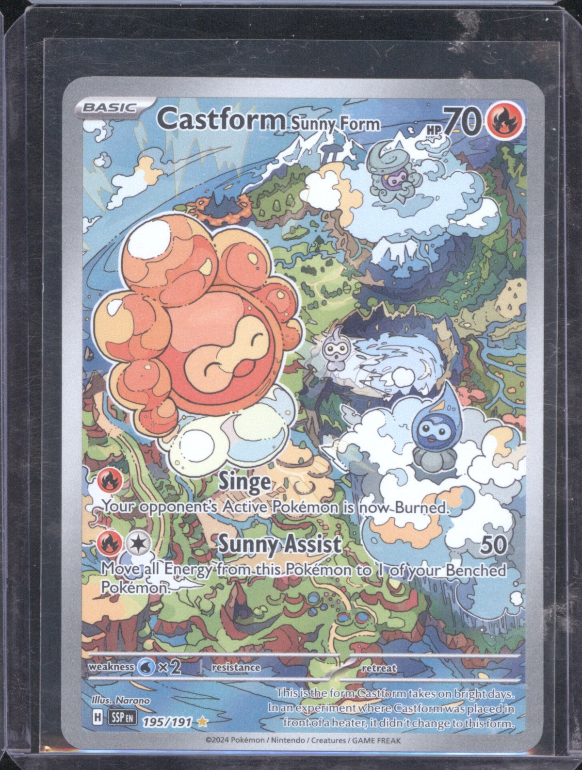 Castform Sunny Form 2024 Pokemon Surging Sparks 195/191