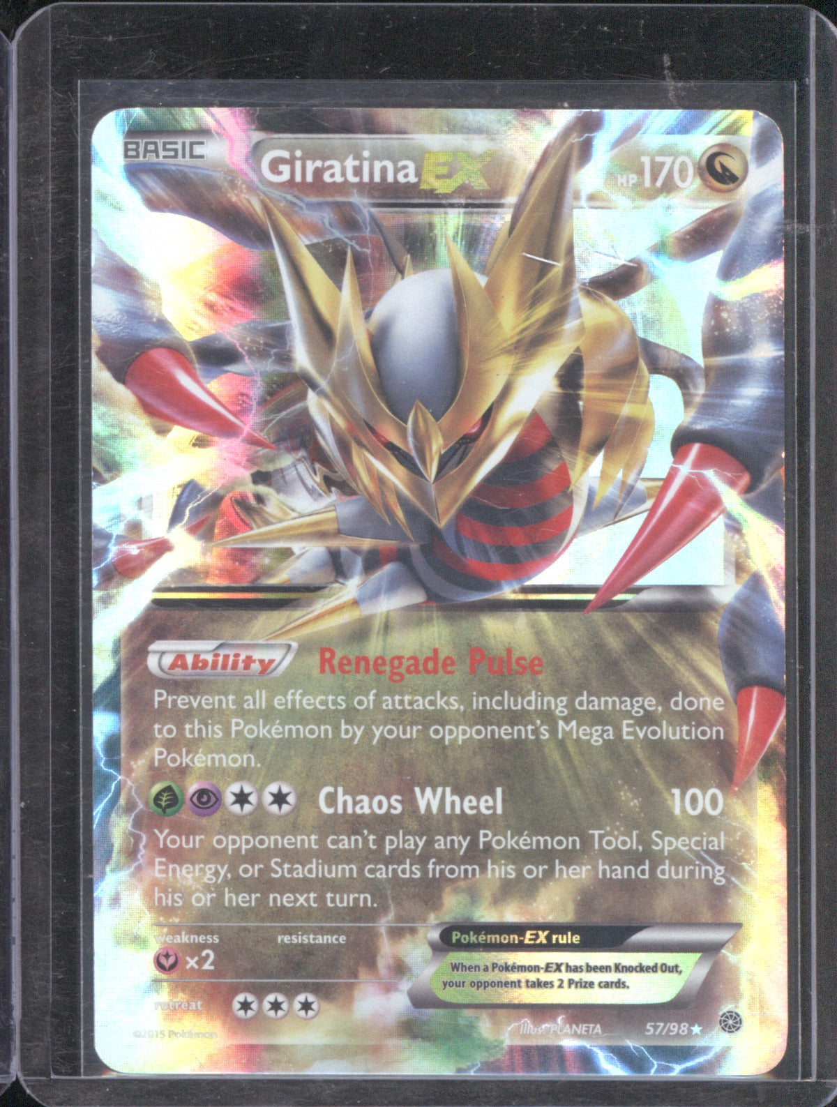 2016 Pokémon Giratina EX 57/98 XY Ancient Origins Holo