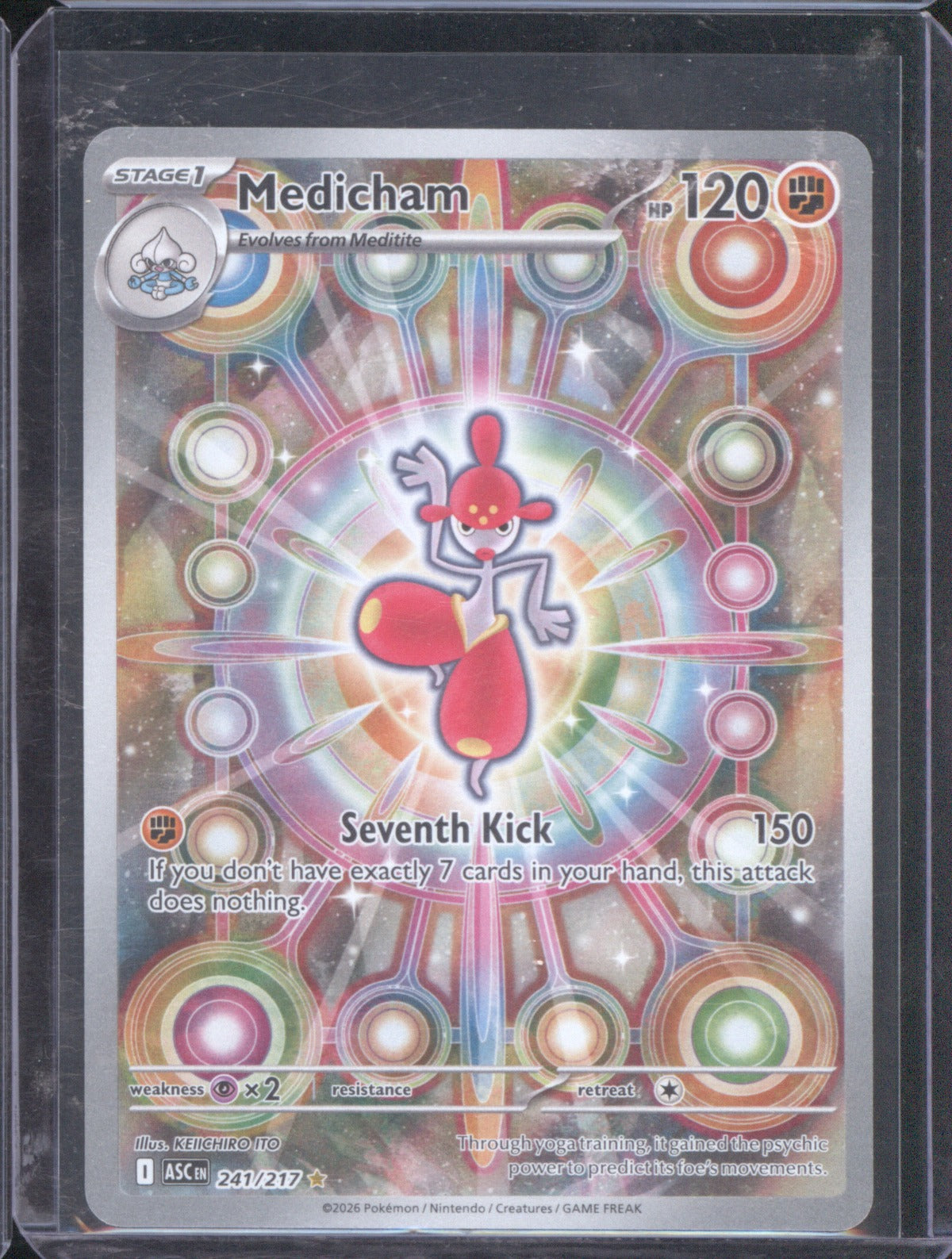2026 Pokemon Ascended Heroes Medicham Illustration Rare 241/217