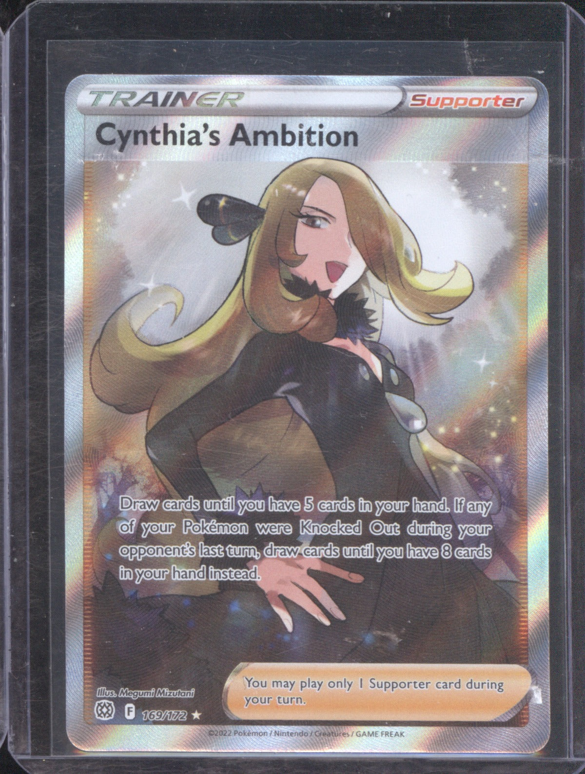 Cynthia 2022 Pokémon Brilliant Stars 169/172 Holo