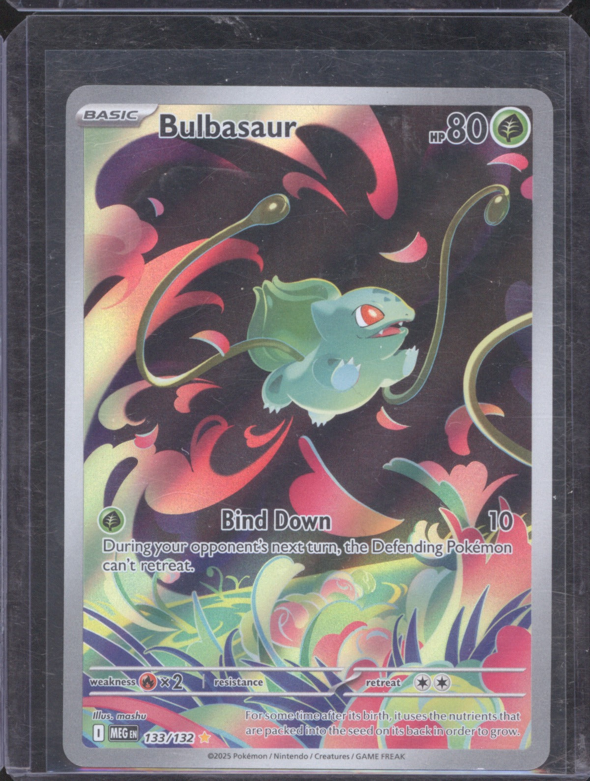 Bulbasaur 2025 Pokémon Mega Evolution 133/132 Illustration Rare