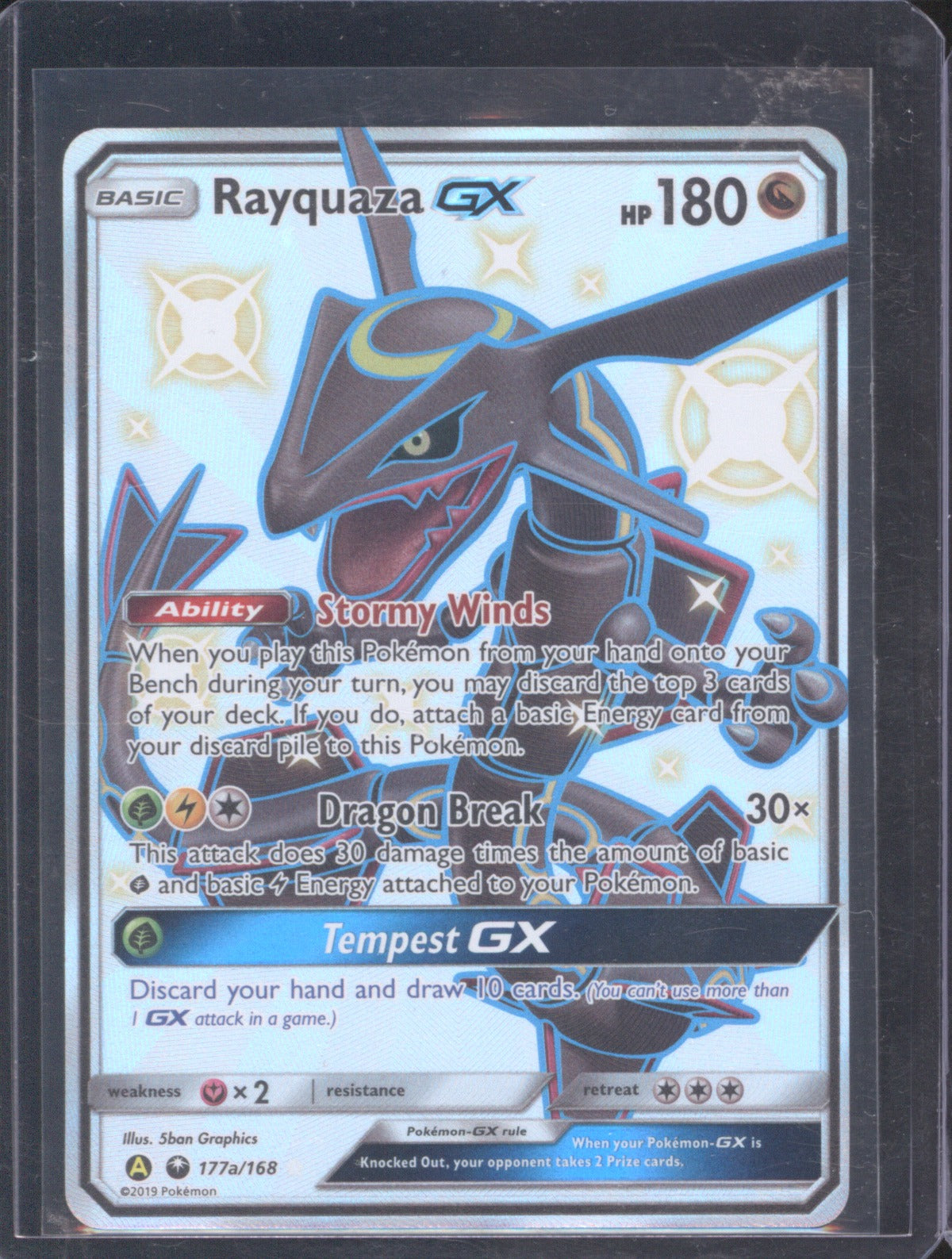Rayquaza GX 2019 Pokémon Hidden Fates 177a/168 Promo Alternate Art