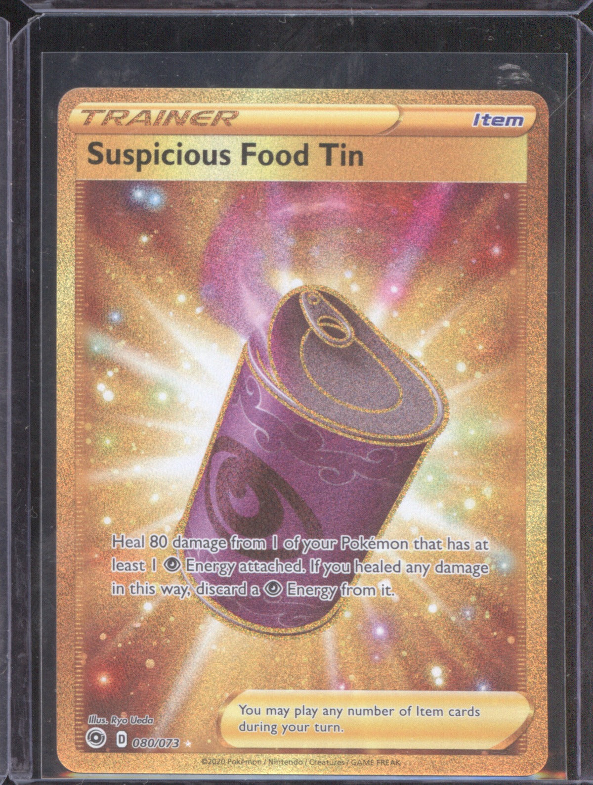 Suspicious Food Tin 2020 Pokémon Champion's Path 80/073 Secret Rare