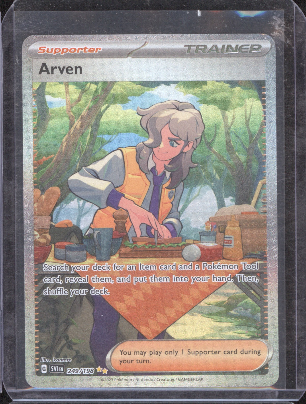 Arven 2023 Pokémon Scarlet & Violet 249/198 Base Set Special Illustration Rare