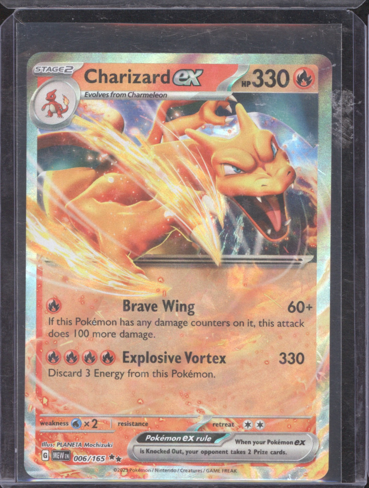 Charizard ex 2023 Pokémon Scarlet & Violet 151 006/165 Holo