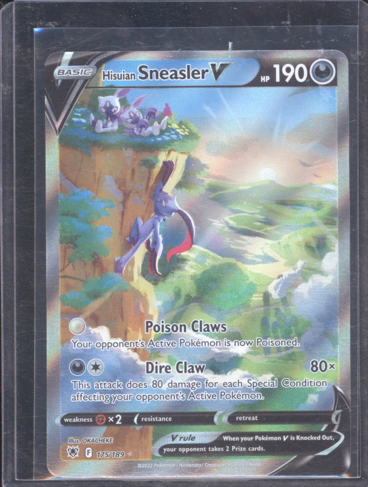 Hisuian Sneasler V 2022 Pokemon Astral Radiance 175/189 Alternate Full Art
