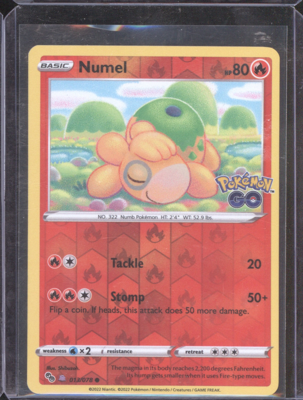 Numel 2022 Pokémon GO 013/078 Reverse Holofoil