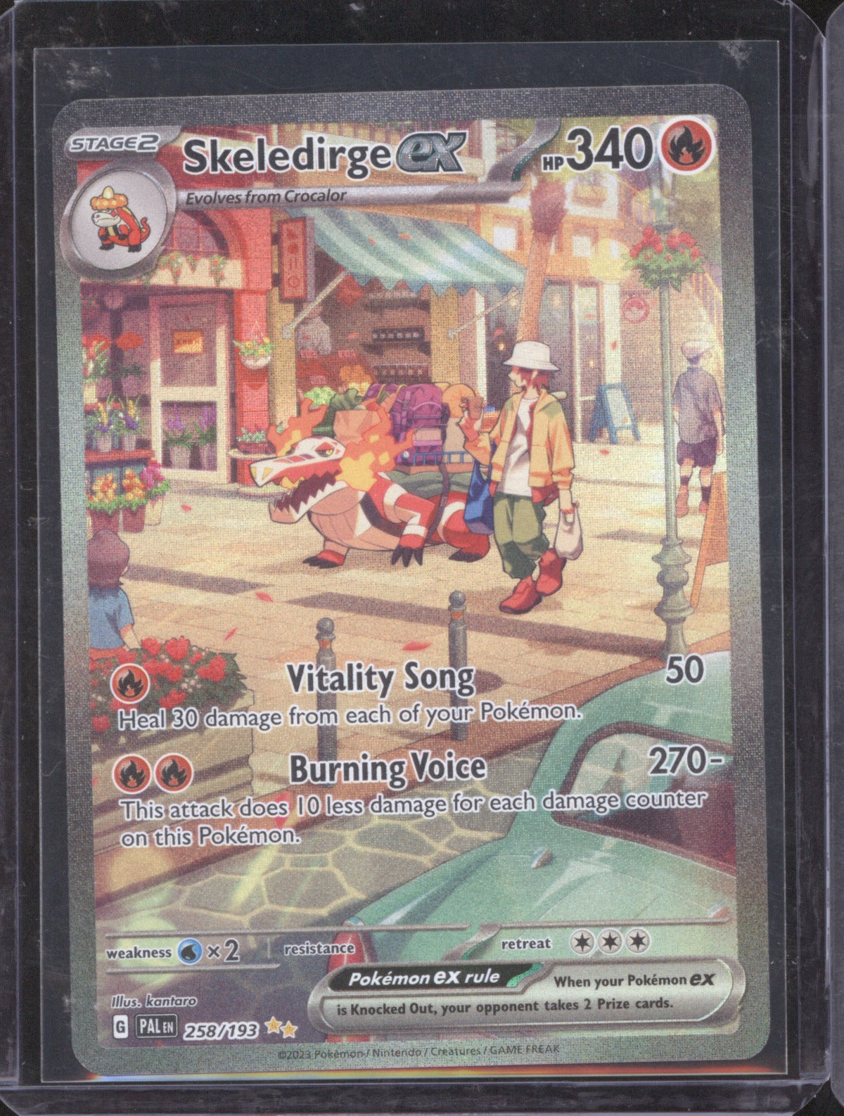 Skeledirge ex 2023 Pokémon Paldea Evolved 258/193 Special Illustration Rare