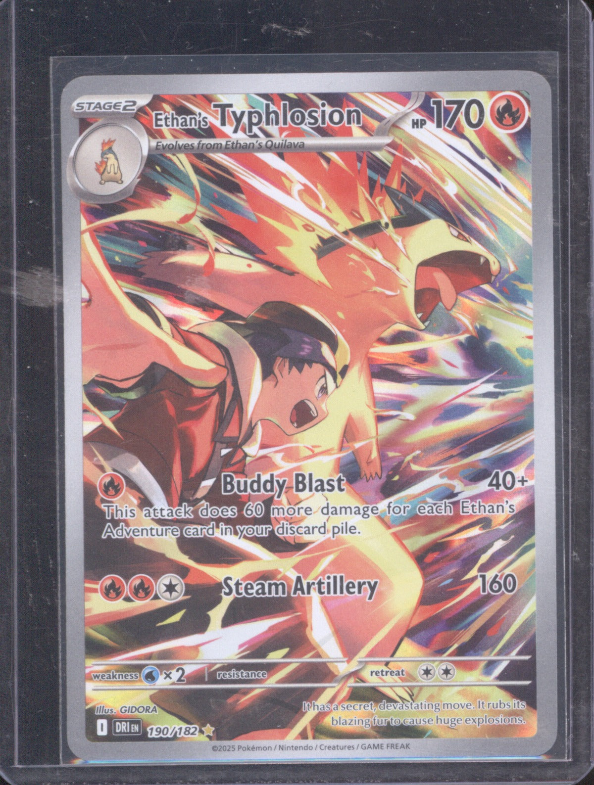 Ethan's Typhlosion 2025 Pokémon Destined Rivals 190/182 Illustration Rare