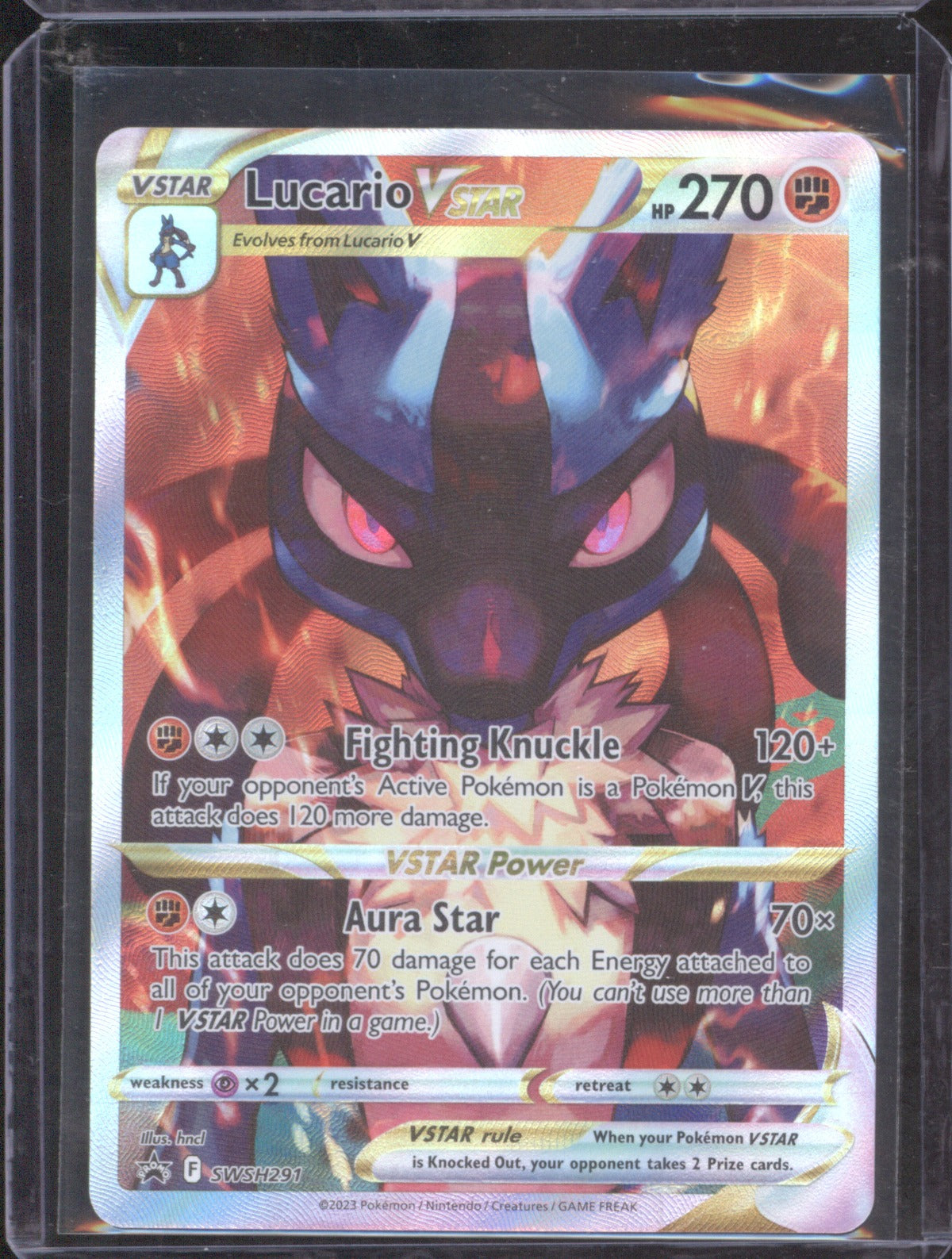Lucario 2023 Pokémon Crown Zenith SWSH291 Sword & Shield Black Star Promo