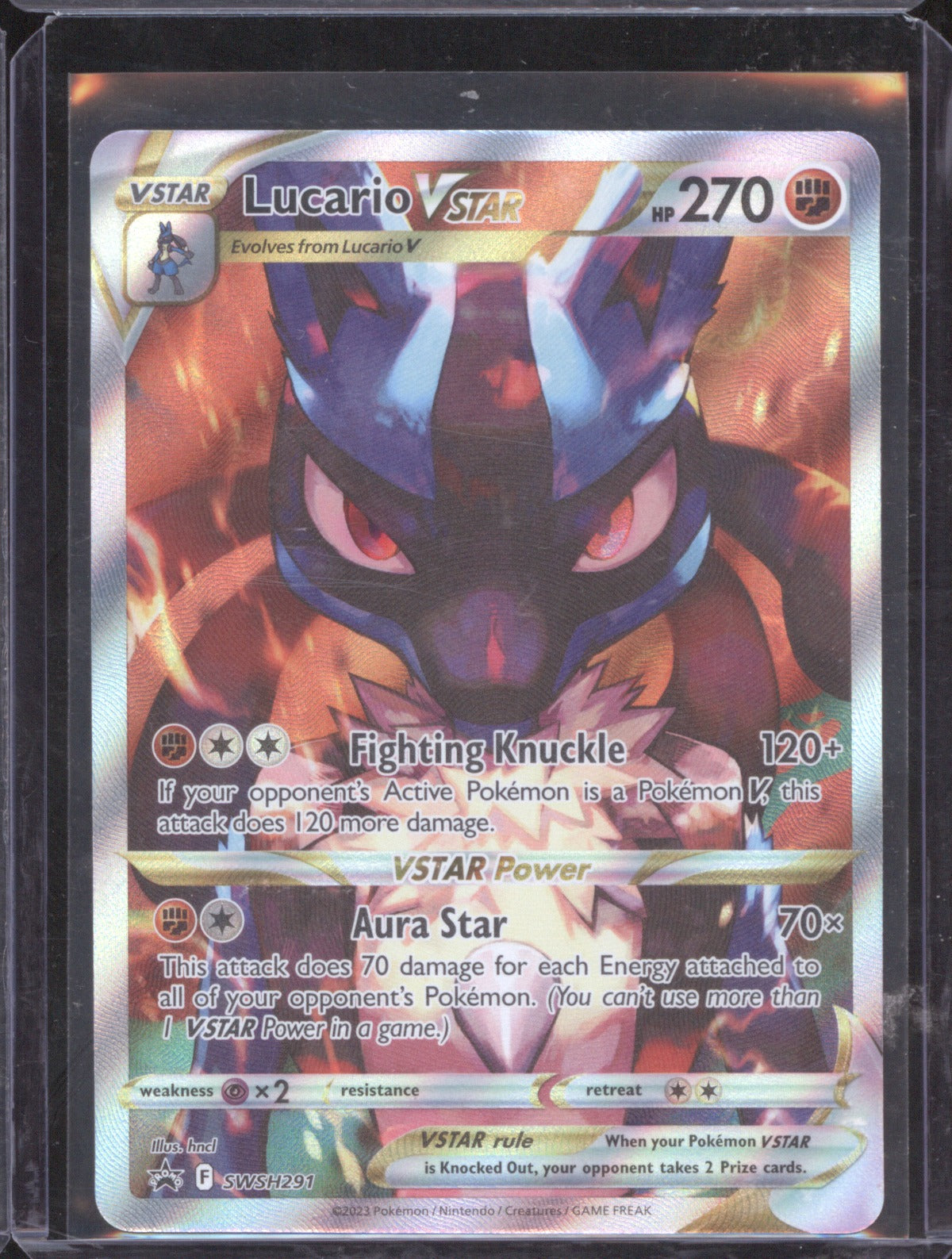 Lucario VSTAR 2023 Pokémon Crown Zenith #SWSH291 Sword & Shield Black Star Promo