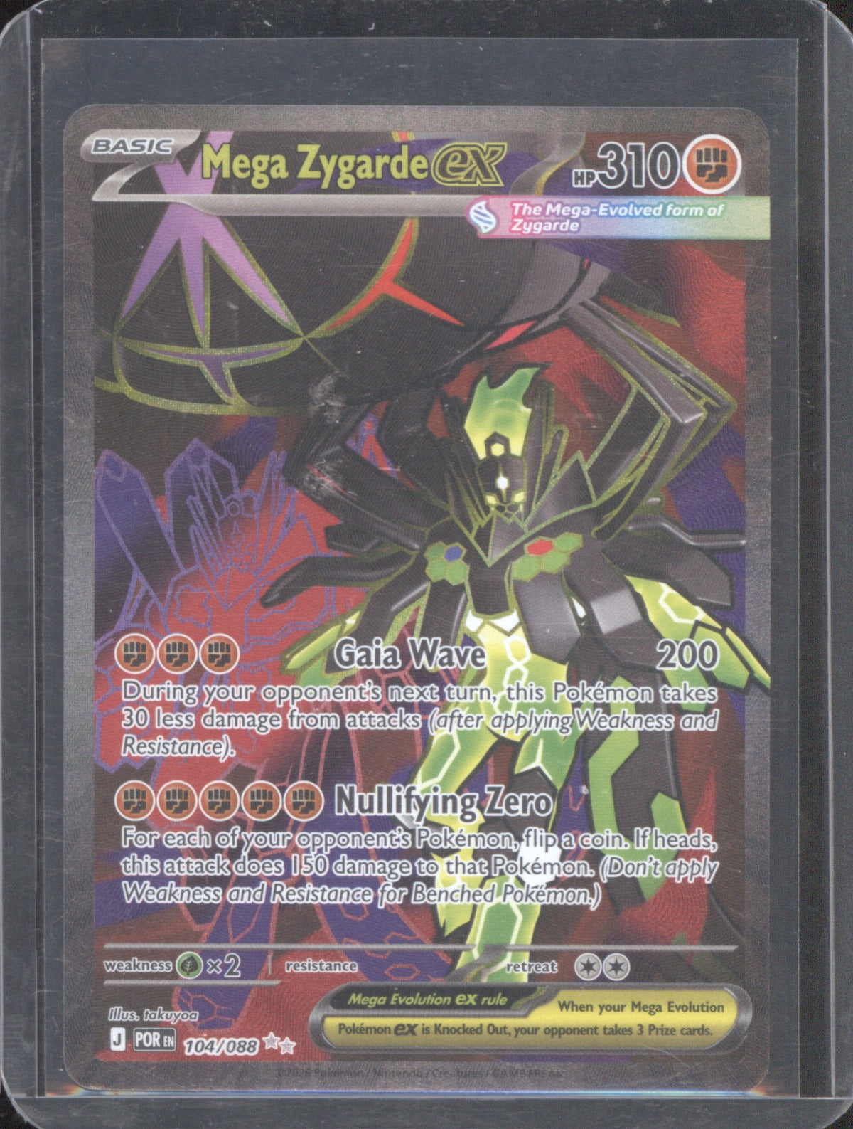2026 Pokémon TCG Mega Zygarde ex 104/088 Full Art Ultra Rare Perfect Order